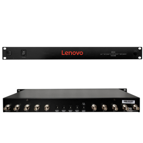 聯想Lenovo|會議無線話筒 AS4 四通道天線分配器 演出音箱工程