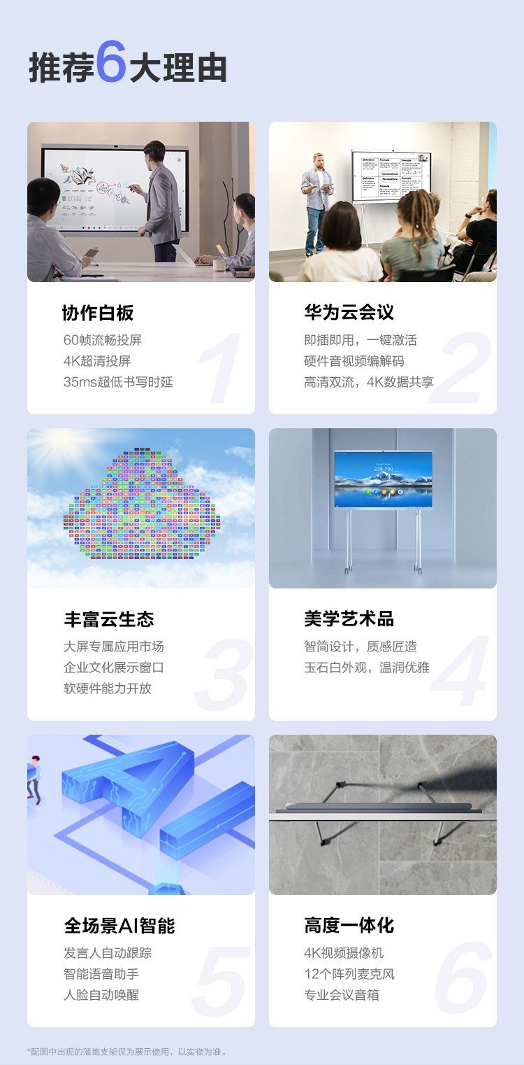 華為會議平板價格 智慧大屏投影音視頻終端 企業智慧屏IdeaHub Pro 86