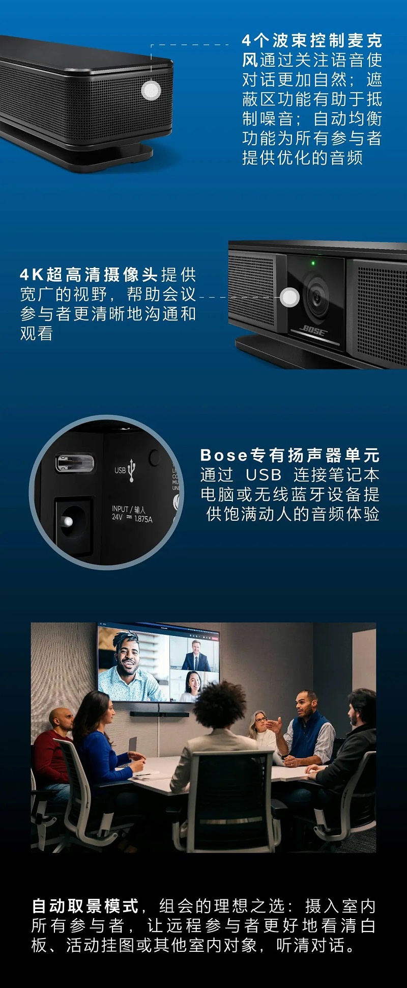 隆重推出 | Bose VideoBar VB-S 音視頻一體機 