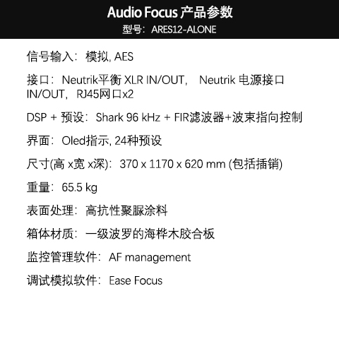 ARES12-ALONE 酒店宴會廳工程音響 舞臺演出演講音箱 會議室培訓教學音響設備